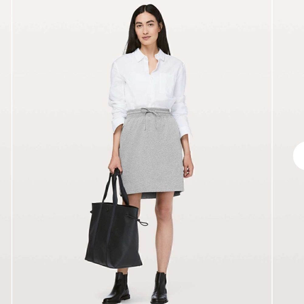 Lululemon Start Anew Skirt *21" Heathered Medium Grey